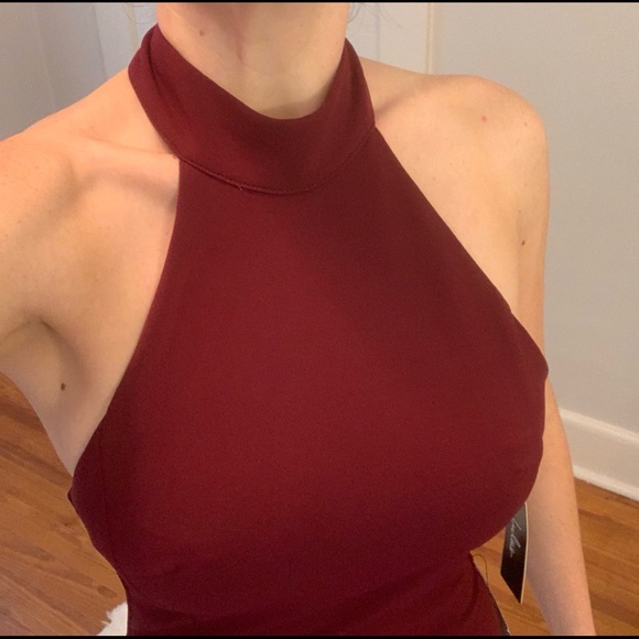 Lulus High Neck Halter Maxi Dress - Picture 4 of 4